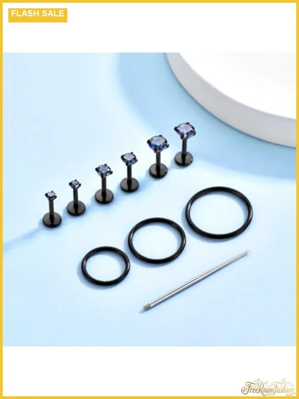 316L Surgical Steel Piercing Jewelry Set for Nose, Lip, Septum, Ear